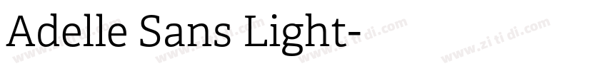 Adelle Sans Light字体转换